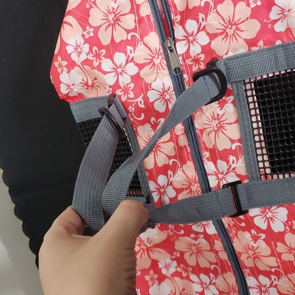 Hello Mow & Wow Pink Floral Cat Carrier NWOT - Picture 2 of 5